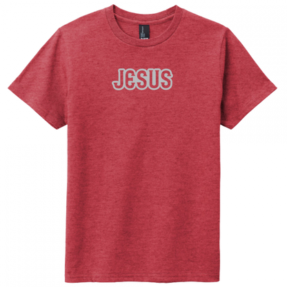 Jesus Gray Design Youth T-Shirt