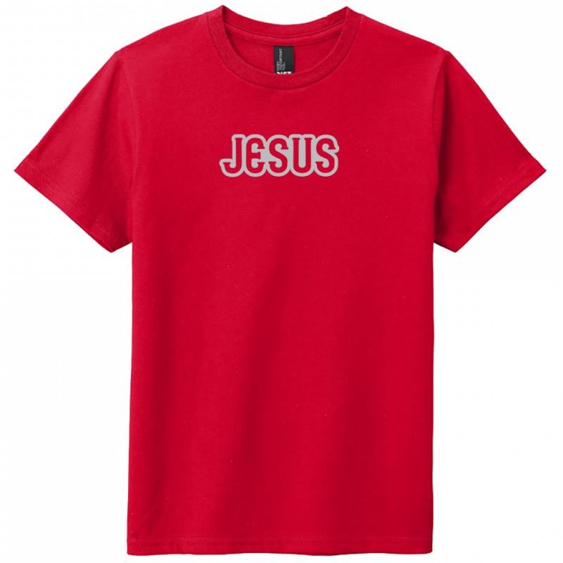 Jesus Gray Design Youth T-Shirt