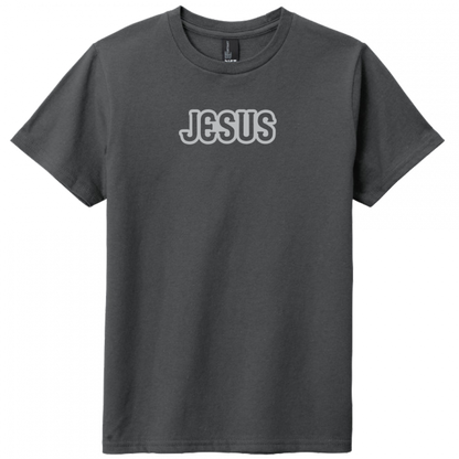 Jesus Gray Design Youth T-Shirt