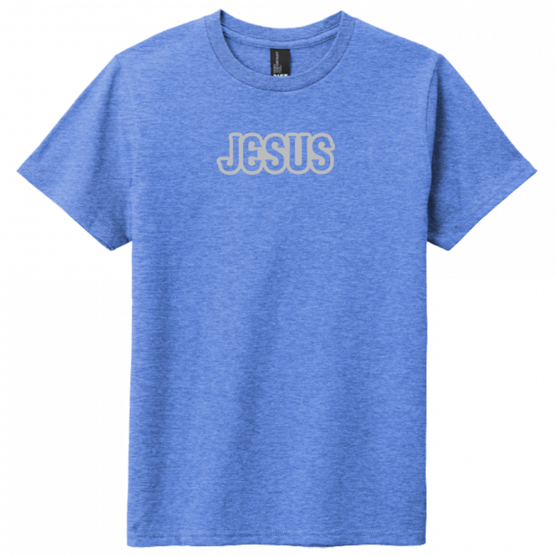 Jesus Gray Design Youth T-Shirt