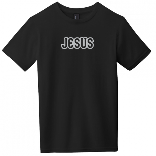 Jesus Gray Design Youth T-Shirt