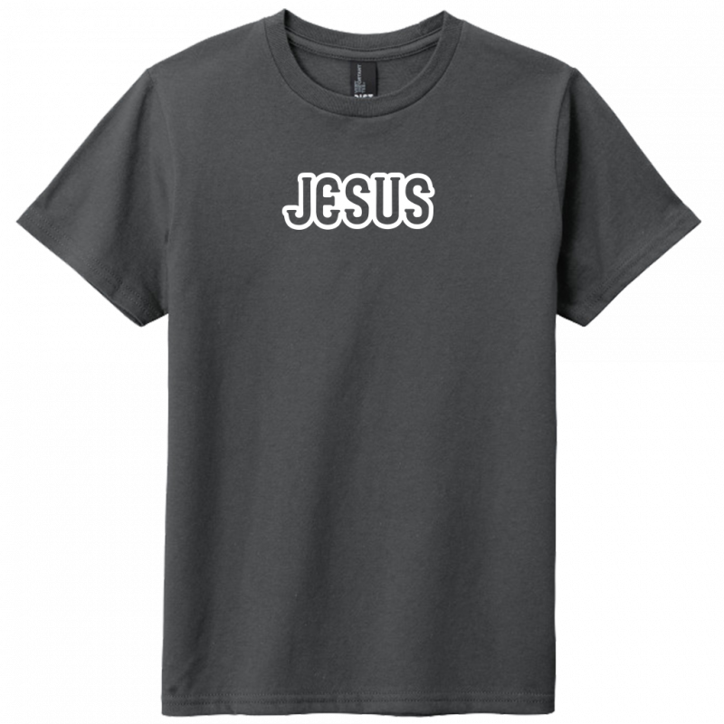 Jesus White Design Youth T-Shirt