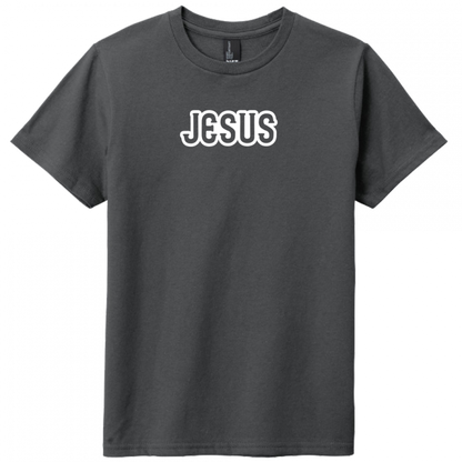 Jesus White Design Youth T-Shirt