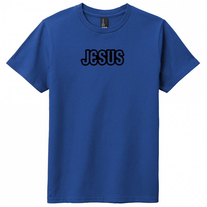 Jesus Black Design Youth T-Shirt