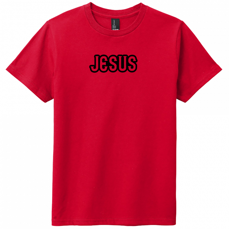 Jesus Black Design Youth T-Shirt