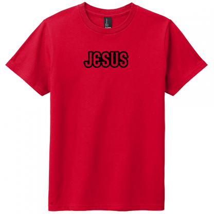 Jesus Black Design Youth T-Shirt