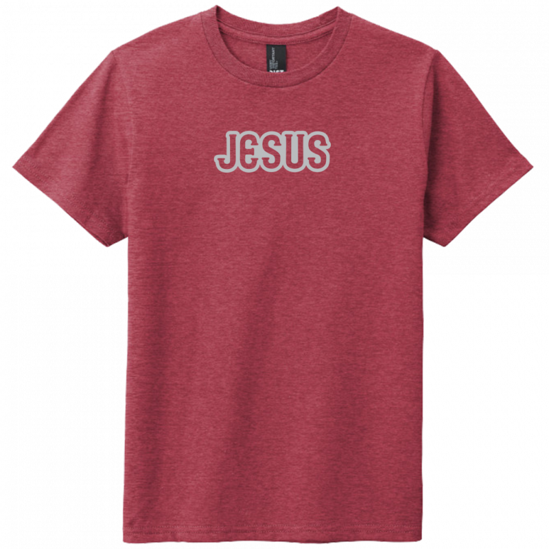 Jesus Gray Design Youth T-Shirt