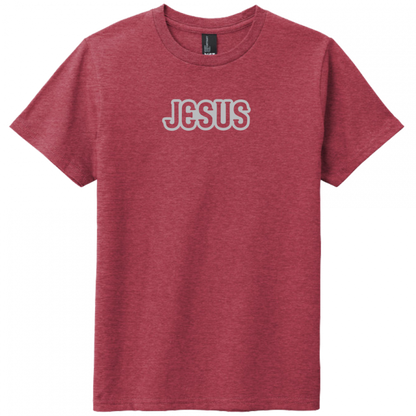 Jesus Gray Design Youth T-Shirt