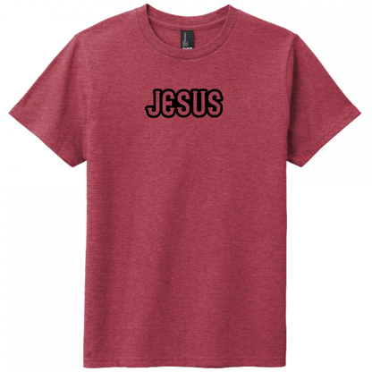 Jesus Black Design Youth T-Shirt