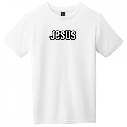 Jesus Black Design Youth T-Shirt