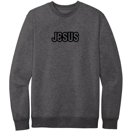 Jesus Black Design Crewneck Sweatshirt