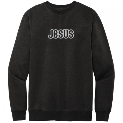 Jesus Gray Design Crewneck Sweatshirt