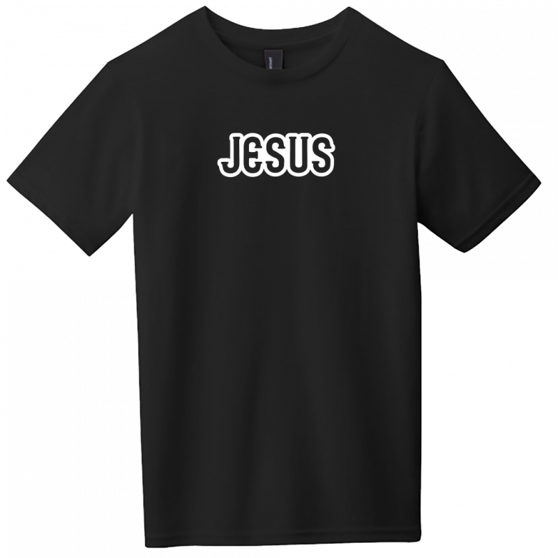 Jesus White Design Youth T-Shirt