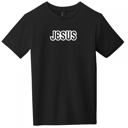 Jesus White Design Youth T-Shirt