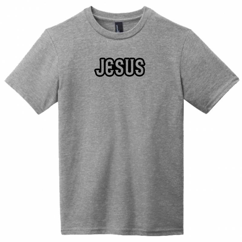 Jesus Black Design Youth T-Shirt