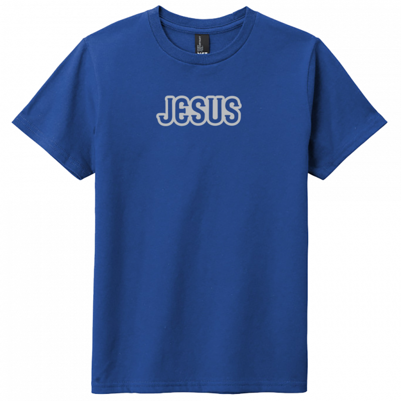 Jesus Gray Design Youth T-Shirt