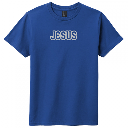 Jesus Gray Design Youth T-Shirt