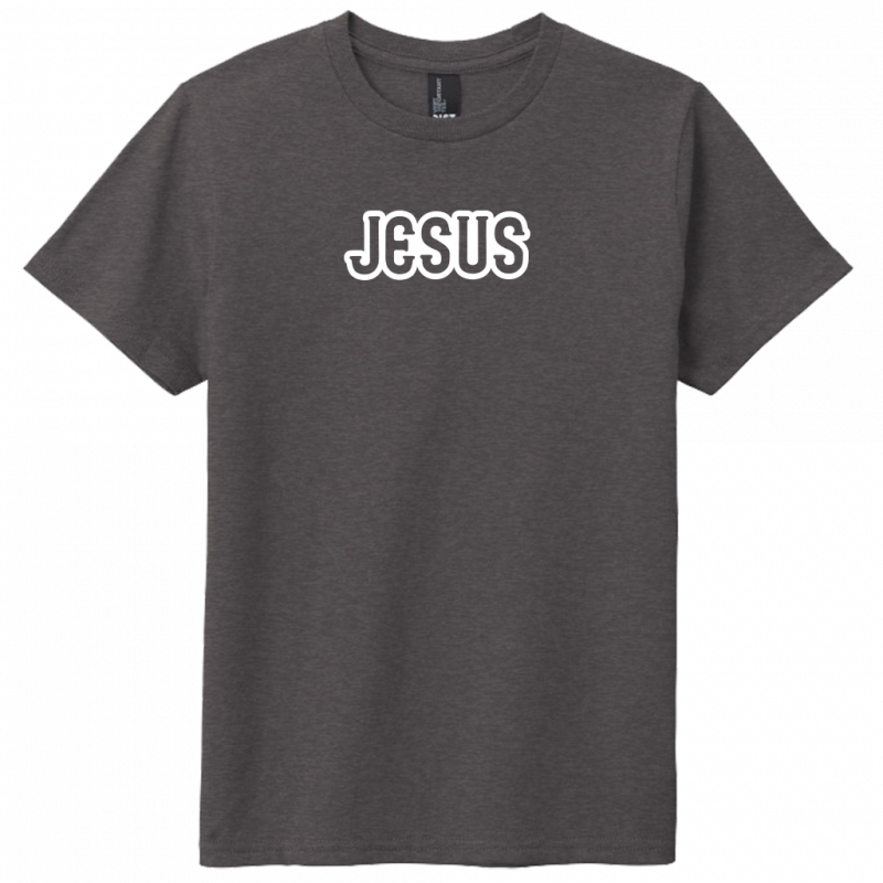 Jesus White Design Youth T-Shirt