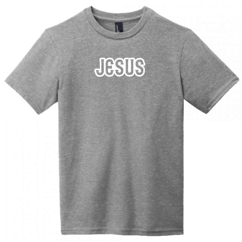 Jesus White Design Youth T-Shirt