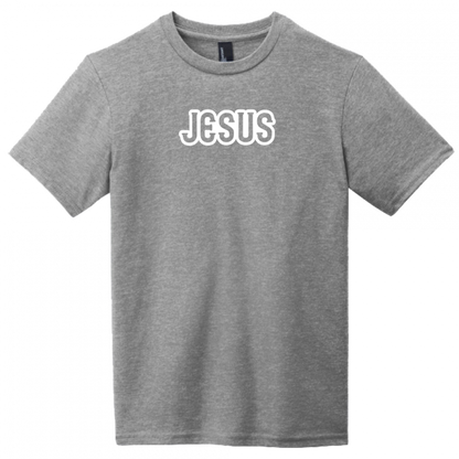 Jesus White Design Youth T-Shirt