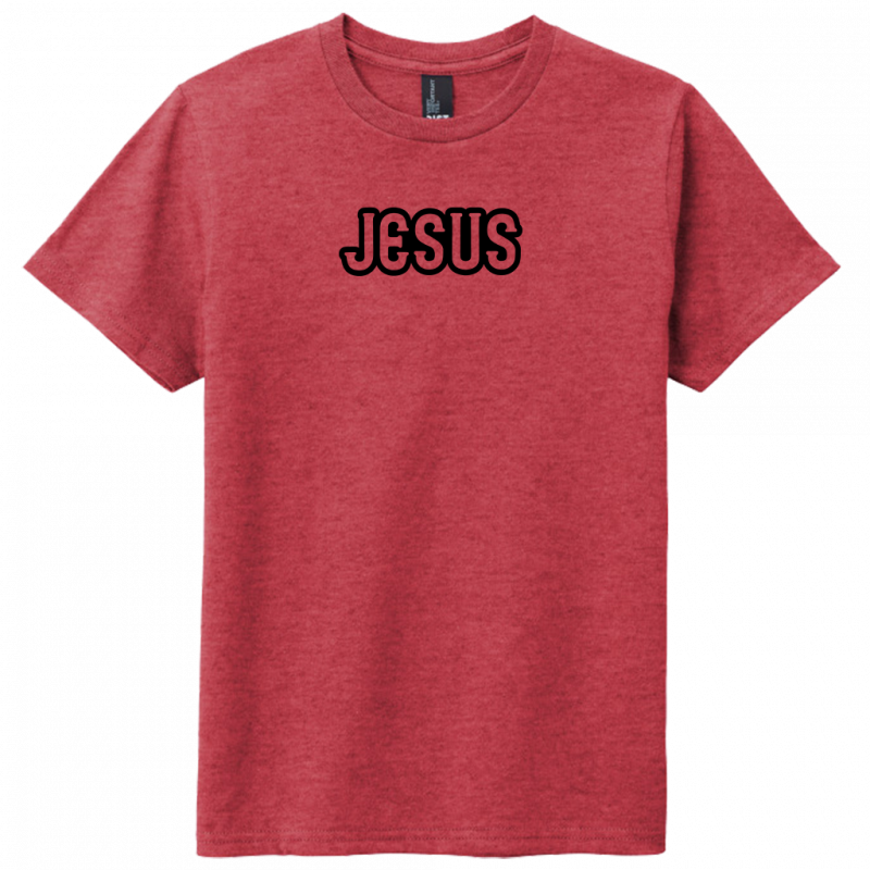 Jesus Black Design Youth T-Shirt