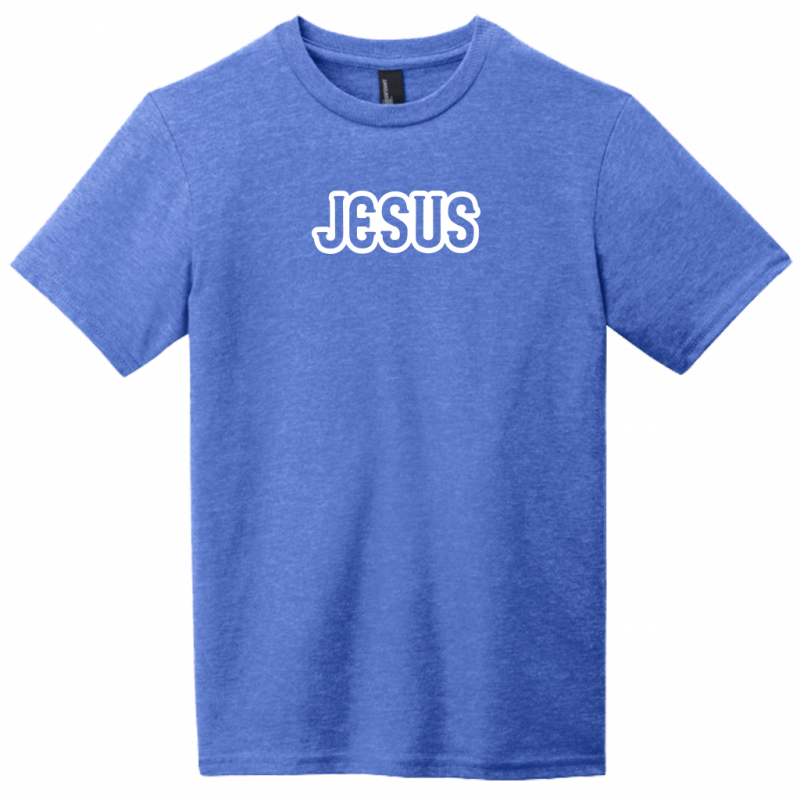 Jesus White Design Youth T-Shirt