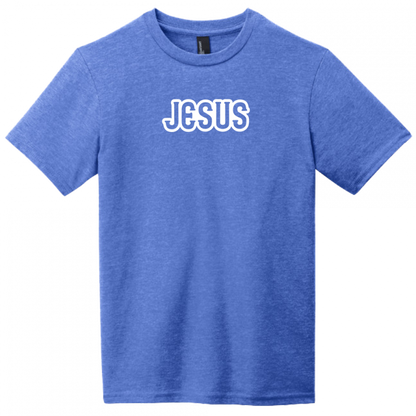 Jesus White Design Youth T-Shirt