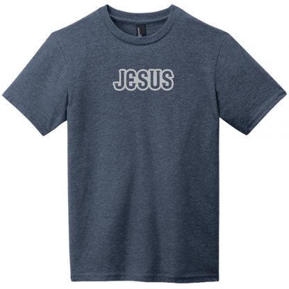 Jesus Gray Design Youth T-Shirt