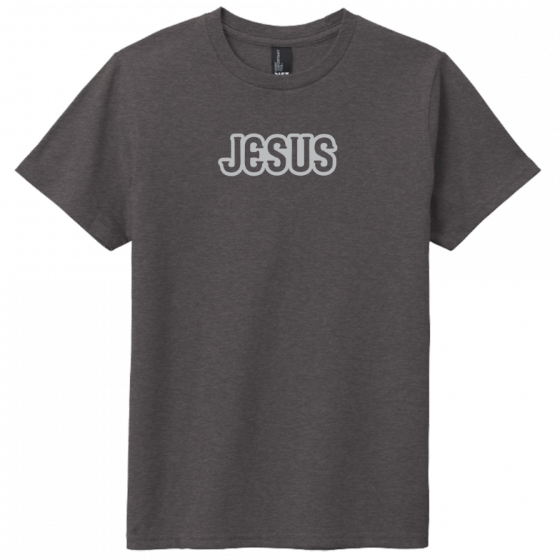 Jesus Gray Design Youth T-Shirt