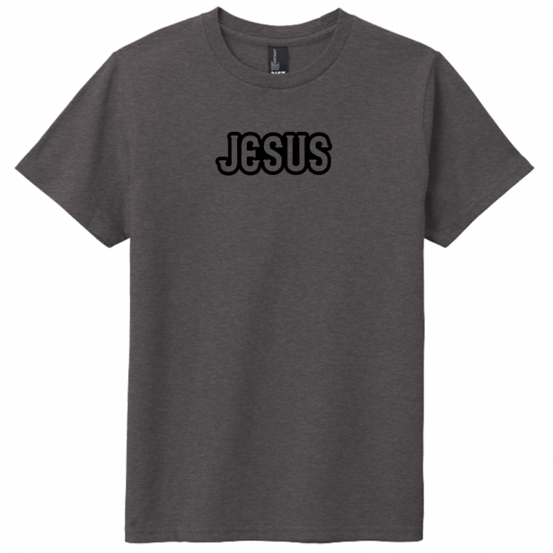 Jesus Black Design Youth T-Shirt