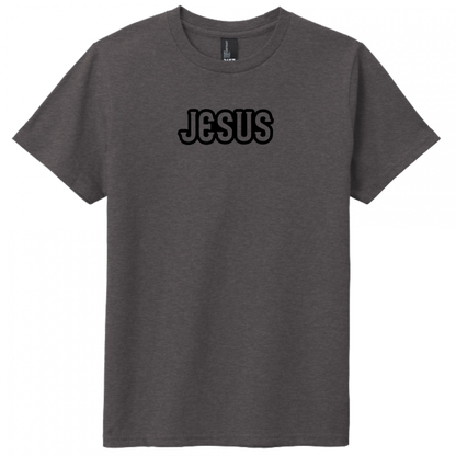 Jesus Black Design Youth T-Shirt