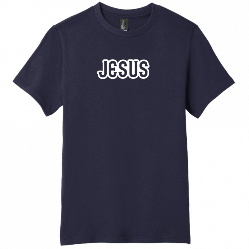 Jesus White Design Youth T-Shirt