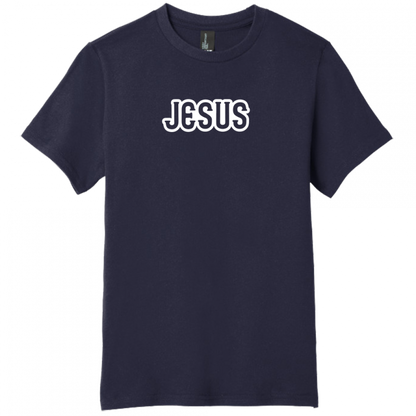 Jesus White Design Youth T-Shirt