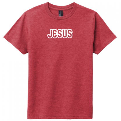 Jesus White Design Youth T-Shirt