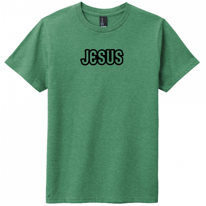 Jesus Black Design Youth T-Shirt