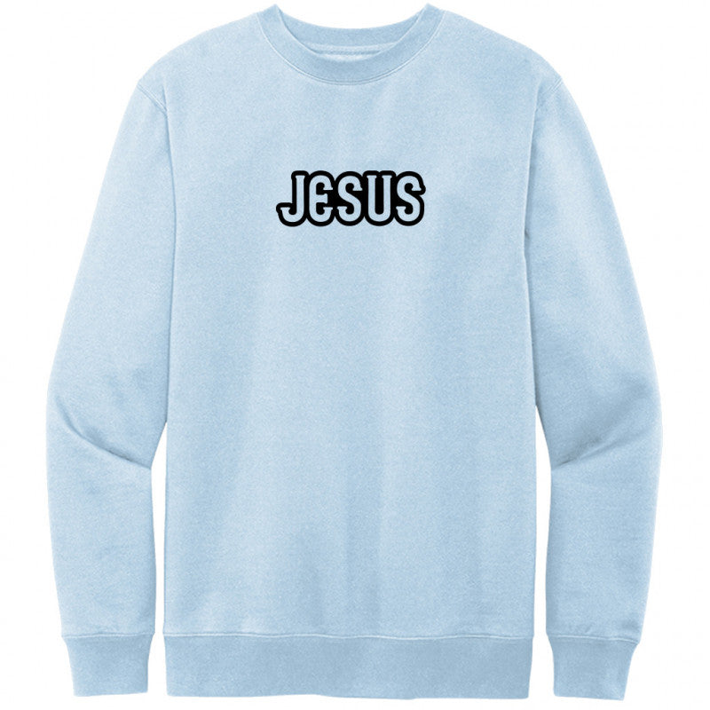 Jesus Black Design Crewneck Sweatshirt