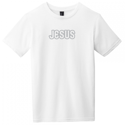 Jesus Gray Design Youth T-Shirt