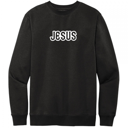 Jesus White Design Crewneck Sweatshirt