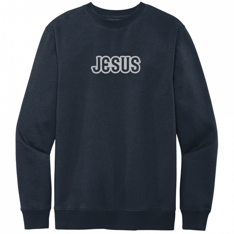 Jesus Gray Design Crewneck Sweatshirt