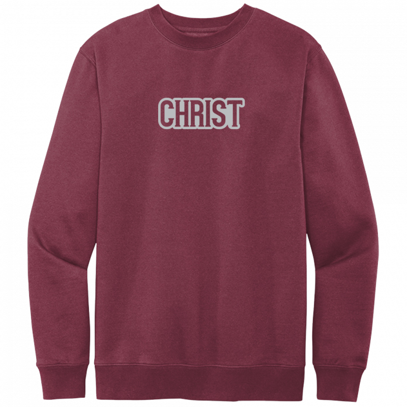 Christ Gray Design Crewneck Sweatshirt