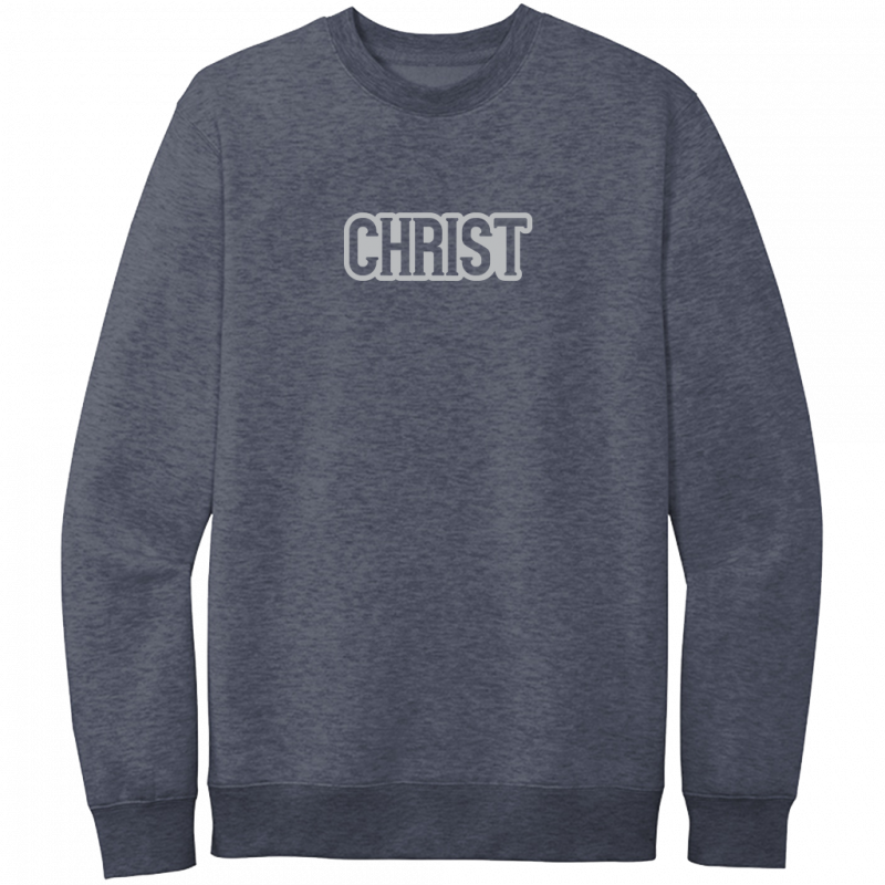 Christ Gray Design Crewneck Sweatshirt