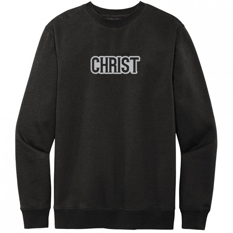 Christ Gray Design Crewneck Sweatshirt