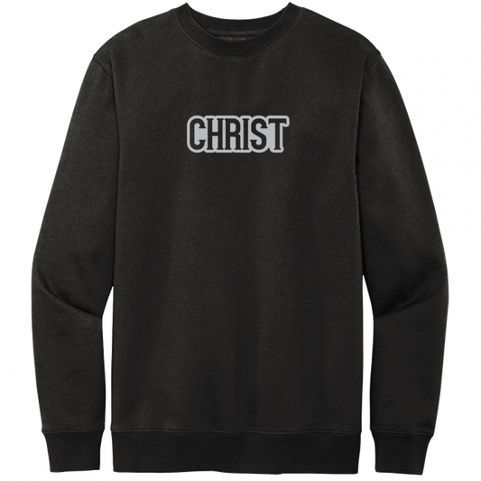 Christ Gray Design Crewneck Sweatshirt