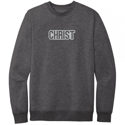 Christ Gray Design Crewneck Sweatshirt