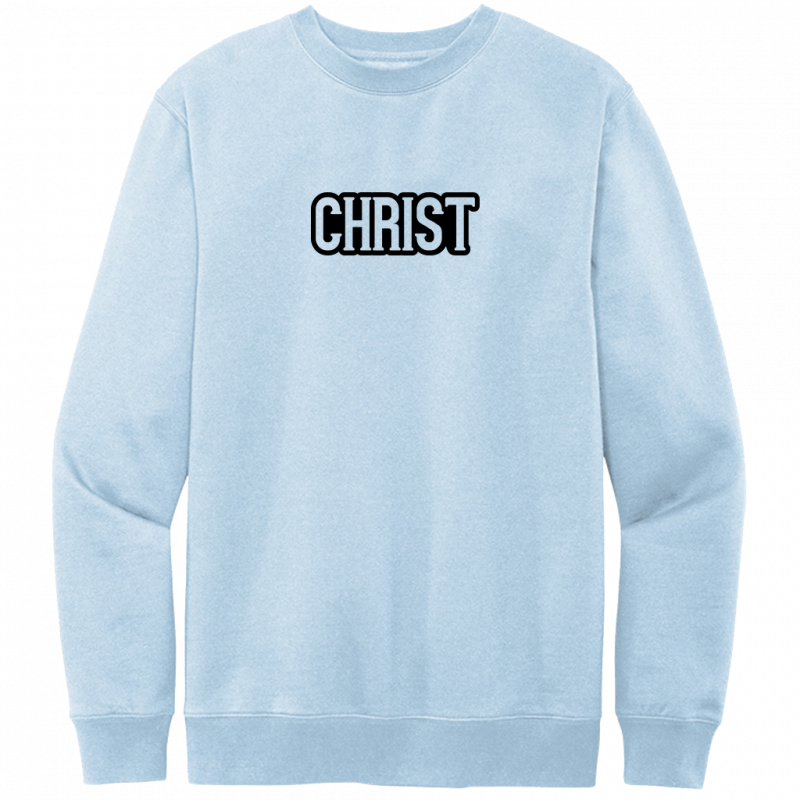 Christ Black Design Crewneck Sweatshirt