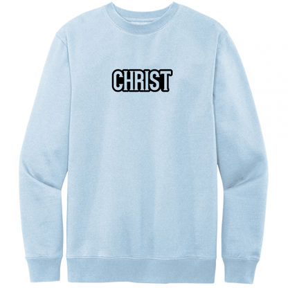 Christ Black Design Crewneck Sweatshirt