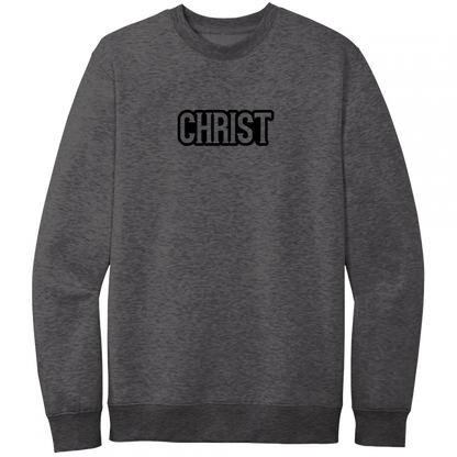 Christ Black Design Crewneck Sweatshirt