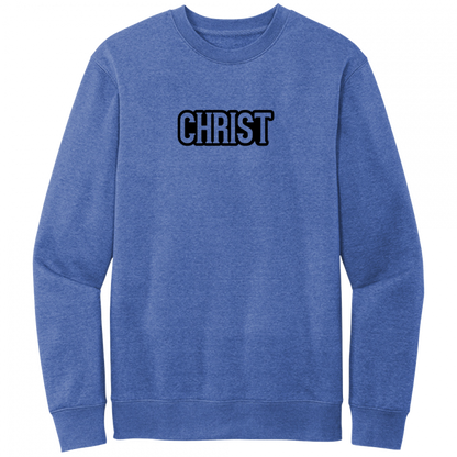 Christ Black Design Crewneck Sweatshirt