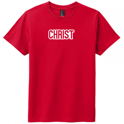 Christ White Design Youth T-Shirt
