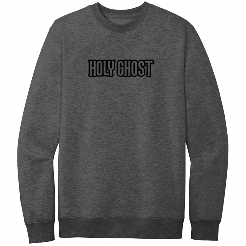 Holy Ghost Black Design Crewneck Sweatshirt